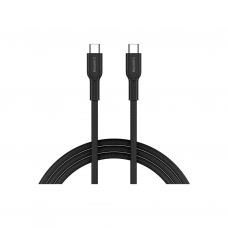 Дата кабель USB-C to USB-C 1.0m OnWire 60CL C-C 60W COLOR Braided 1m Black Canyon (CND-CCAP60AB10B)