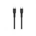 Дата кабель USB-C to USB-C 1.0m OnWire 60CL C-C 60W COLOR Braided 1m Black Canyon (CND-CCAP60AB10B)