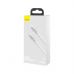 Дата кабель USB-C to Lightning 2.0m Cafule Metal PD 20W white Baseus (CATLJK-B02)