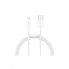 Дата кабель USB 2.0 AM to Lightning 2.0m Superior Fast Charging 2.4A white Baseus (CALYS-C02)