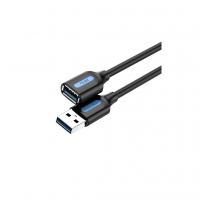 Дата кабель USB 2.0 AM/AF 2.0m black Vention (CBHBH)