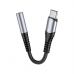 Переходник USB-C M to 3.5mm F LS33 metal gray HOCO (6931474761163)