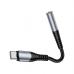 Переходник USB-C M to 3.5mm F LS33 metal gray HOCO (6931474761163)