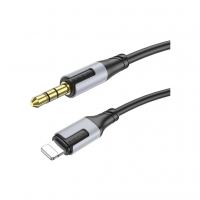 Кабель мультимедийный Lightning to 3.5mm M 1.0m black BOROFONE (6941991108327)
