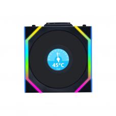 Кулер для корпуса Lian Li Uni Fan SL WIRELESS LCD Reverse, 120-1 (G99.12RSLLCD1W1B.00)