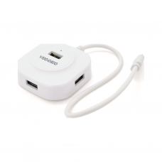 Концентратор VEGGIEG USB-C 4xUSB 2.0 0.2m white (YT-TC-V-C242)