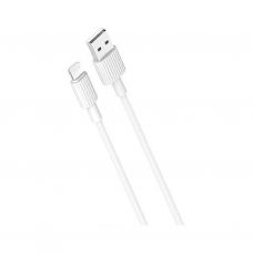 Дата кабель USB 2.0 AM to Lightning 1.0m 2.4A white XO (NB156-L-1-WH)