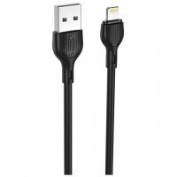 Дата кабель USB 2.0 AM to Lightning 1.0m 2.1A black XO (XO-NB200-L-1-BK)
