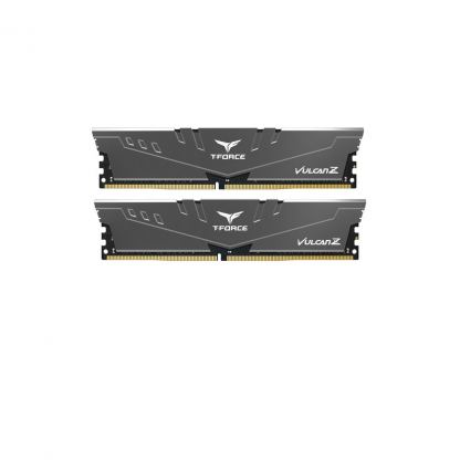 Модуль пам'яті для комп'ютера DDR4 16GB (2x8GB) 3200 MHz T-Force Vulcan Z Gray Team (TLZGD416G3200HC16FDC01)