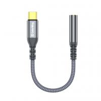 Переходник USB-C to 3.5mm F 0.14m gray ColorWay (CW-AD-CJ)