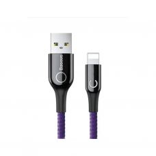 Дата кабель USB 2.0 AM to Lightning 1.0m 2.4A purple Baseus (CALCD-05)