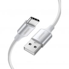 Дата кабель USB 2.0 AM to USB-C 0.5m 3A US288 white UGREEN (60130)