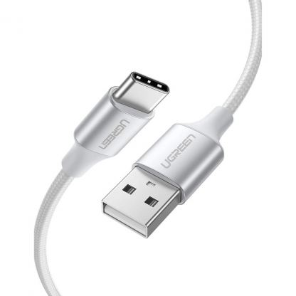 Дата кабель USB 2.0 AM to USB-C 0.5m 3A US288 white UGREEN (60130)