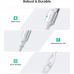 Дата кабель USB 2.0 AM to USB-C 0.5m 3A US288 white UGREEN (60130)