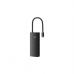 Концентратор Baseus USB-C 6-in-1 HDMI + 2xUSB 3.0 + USB-C + SD/TF black (WKQX050001)