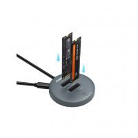 Док-станция для накопителей Maiwo 2*NVMe M.2 SSD to USB3.2 Gen2 USB-C 10Gbps (K3026P2 grey)