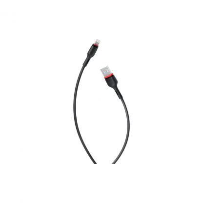 Дата кабель USB 2.0 AM to Lightning 1.0m 2.4A NB-P171 black XO (6920680873647)