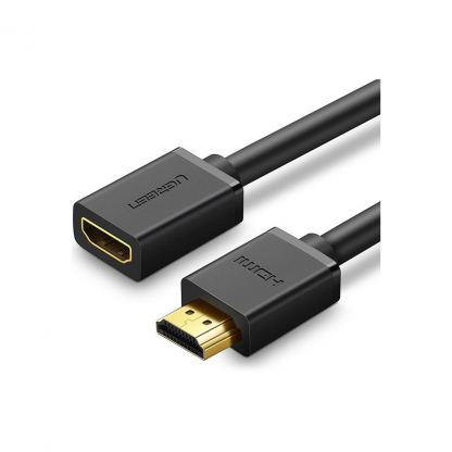 Кабель мультимедийный HDMI M to HDMI F 0.5m HD107 black UGREEN (10140)