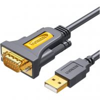 Кабель для передачі даних USB to COM M 3.0m DB9 RS-232 CR104 black UGREEN (20223)