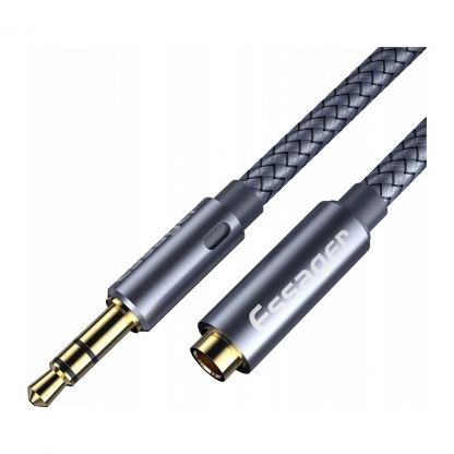 Кабель мультимедийный 3.5mm F to 3.5mm M 1.0m Essager (EYPY35-MY0G)