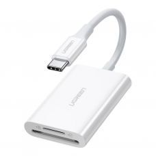 Зчитувач флеш-карт UGREEN USB-C 3.1 to TF/SD CM265 White (35506)