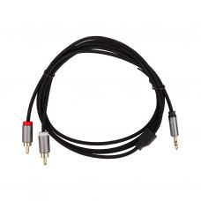 Кабель мультимедійний 3.5mm M to 2xRCA M 1.8m Cabletime (CA914005)