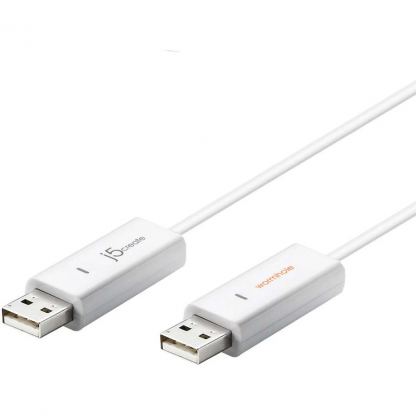 Дата кабель USB 2.0 AM/AM 1.8m Windows & Mac J5create (JUC400-N)