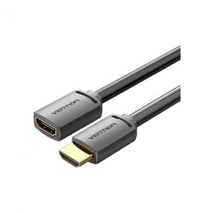 Кабель мультимедийный HDMI M to HDMI F 1.0m 4K PVC black Vention (AHCBF)