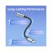 Перехідник Lightning to 3.5mm 0.1m cotton braided aluminum gray Vention (BMBHA)