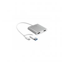 Адаптер USB-C/A to 2xHDMI F dual display J5create (JCA365-N)