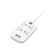 Мережевий фільтр живлення LDNIO SC4407Q 4роз. 4USB 2м (SC4407Q)