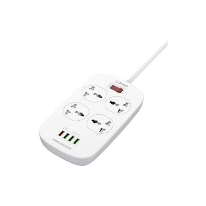 Мережевий фільтр живлення LDNIO SC4407Q 4роз. 4USB 2м (SC4407Q)