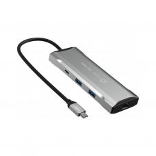 Порт-репликатор J5create Dock-Station USB-C 10Gbps, 7-in-1 (хаб/HDMI/PD/картридер) (JCD393-N)