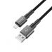 Дата кабель USB 2.0 AM to Lightning 1.0m 2.4A black Grand-X (PL-08B)
