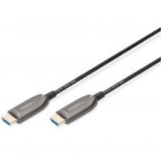 Кабель мультимедійний HDMI M to HDMI M 10m 8K AOC hybrid-fiber black Digitus (AK-330126-100-S)