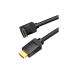 Кабель мультимедийный HDMI M to HDMI M 2.0m V2.0 4K60Hz 90° corner PVC black Vention (AAQBH)