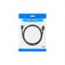 Кабель мультимедийный HDMI M to HDMI M 2.0m V2.0 4K60Hz 90° corner PVC black Vention (AAQBH)