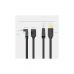 Кабель мультимедийный HDMI M to HDMI M 2.0m V2.0 4K60Hz 90° corner PVC black Vention (AAQBH)