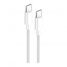 Дата кабель USB-C to USB-C 2.0m 5A 100W zinc alloy braided white ColorWay (CW-CBPDCC099-WT)