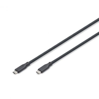 Дата кабель USB-C to USB-C 1.5m USB4 2.0 80G 240W 16K silicone black Digitus (AK-300350-015-S)