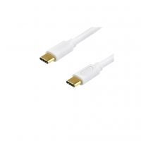 Дата кабель USB-C to USB-C 1.8m 60W 3A QC 3.0 white Atcom (AT-C18)
