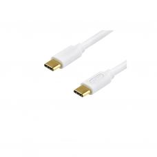 Дата кабель USB-C to USB-C 1.8m 60W 3A QC 3.0 white Atcom (AT-C18)