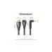 Кабель мультимедийный HDMI M to HDMI M 1.0m 4K60Hz 90° corner black Vention (ALRBF)