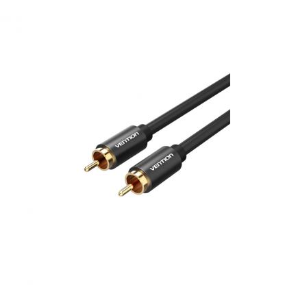 Кабель мультимедийный 1xRCA M to 1xRCA M 2.0m digital black Vention (VAB-R09-B200)