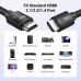 Кабель мультимедийный HDMI M to HDMI M 10.0m 8K60Hz 48Gbps braided Ugreen (95966)