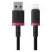 Дата кабель USB 2.0 AM to Lightning 1.0m 2.4A red+black Baseus (P10377801U01-01)