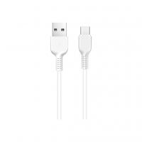 Дата кабель USB 2.0 AM to USB-C 3.0m 2A X20 white HOCO (6957531068976)