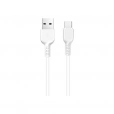 Дата кабель USB 2.0 AM to USB-C 3.0m 2A X20 white HOCO (6957531068976)