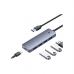 Концентратор Baseus USB 3.0 to 4xUSB 3.0 + USB-C gray (B0005280B811-01)