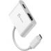 Переходник USB-C M to HDMI F + USB-C F PD100W white J5create (JCA152-N)